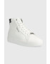 Calvin Klein Кожени маратонки Vulc High Top в бяло - Pepit.bg