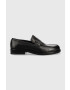 Calvin Klein Кожени мокасини Hardware Loafer Sm Lth в черно - Pepit.bg