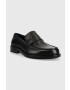 Calvin Klein Кожени мокасини Hardware Loafer Sm Lth в черно - Pepit.bg