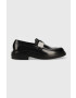 Calvin Klein Кожени мокасини HM0HM00858 MOCCASIN ARCH HW в черно - Pepit.bg