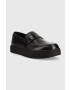 Calvin Klein Кожени мокасини HM0HM00990 LOW TOP MOC HYBRID LTH в черно - Pepit.bg