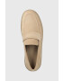 Calvin Klein Кожени мокасини HM0HM00991 LOW TOP MOC HYBRID SUE в бежово - Pepit.bg