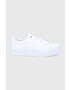 Calvin Klein Кожени обувки в бяло с платформа - Pepit.bg