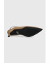 Calvin Klein Кожени обувки с висок ток HW0HW01345 GEO STIL SLINGBACK PUMP 50 в бежово с отворена пета - Pepit.bg