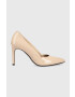 Calvin Klein Кожени обувки с висок ток HW0HW01633 STILETTO PUMP 90 - PATENT в бежово - Pepit.bg