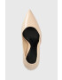 Calvin Klein Кожени обувки с висок ток HW0HW01633 STILETTO PUMP 90 - PATENT в бежово - Pepit.bg