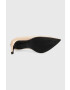 Calvin Klein Кожени обувки с висок ток HW0HW01633 STILETTO PUMP 90 - PATENT в бежово - Pepit.bg