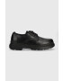 Calvin Klein Кожени половинки обувки Hm0hm00874 Low Top Lace Up Mix в черно - Pepit.bg