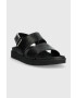 Calvin Klein Кожени сандали ADJ SANDAL W/HW в черно HW0HW01479 - Pepit.bg