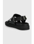 Calvin Klein Кожени сандали ADJ SANDAL W/HW в черно HW0HW01479 - Pepit.bg