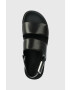 Calvin Klein Кожени сандали ADJ SANDAL W/HW в черно HW0HW01479 - Pepit.bg