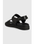 Calvin Klein Кожени сандали BACK STRAP SANDAL LTH в черно HM0HM00946 - Pepit.bg