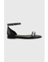 Calvin Klein Кожени сандали Barely There Flat - Pepit.bg
