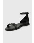 Calvin Klein Кожени сандали Barely There Flat - Pepit.bg