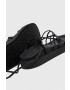 Calvin Klein Кожени сандали ERGO STRAP SANDAL в черно с платформа HW0HW01501 - Pepit.bg
