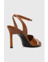 Calvin Klein Кожени сандали GEO STIL SANDAL 90HH в кафяво HW0HW01462 - Pepit.bg