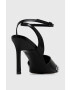 Calvin Klein Кожени сандали GEO STIL SANDAL 90HH в черно HW0HW01462 - Pepit.bg