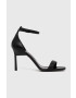 Calvin Klein Кожени сандали GEO STILETTO SANDAL в черно HW0HW01610 - Pepit.bg