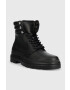 Calvin Klein Кожени туристически обувки Combat Boot Mono в черно - Pepit.bg