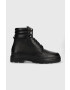 Calvin Klein Кожени туристически обувки Combat Boot Pb Lth в черно - Pepit.bg