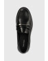 Calvin Klein Мокасини RUBBER SOLE LOAFER W в черно с платформа HW0HW01791 - Pepit.bg