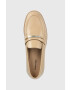 Calvin Klein Мокасини RUBBER SOLE LOAFER W в бежово с платформа HW0HW01791 - Pepit.bg