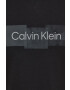 Calvin Klein Памучна блуза с дълги ръкави в черно с принт - Pepit.bg