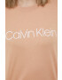 Calvin Klein Памучна тениска в оранжево - Pepit.bg