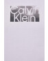 Calvin Klein Памучна тениска в лилаво с принт - Pepit.bg