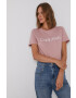 Calvin Klein Памучна тениска в розово - Pepit.bg
