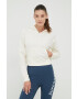 Calvin Klein Performance Спортен суичър This Is Love в бежово с принт - Pepit.bg