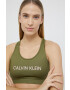 Calvin Klein Performance Сутиен в зелено с изчистен дизайн - Pepit.bg