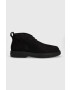 Calvin Klein Половинки обувки от велур DESERT BOOT NB в черно HM0HM01030 - Pepit.bg