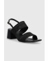 Calvin Klein Сандали SQUARED BLK HL SANDAL 45 HE в черно HW0HW01635 - Pepit.bg