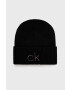 Calvin Klein Шапка в черно от плътен трикотаж - Pepit.bg