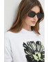 Calvin Klein Суичър в бяло с принт - Pepit.bg