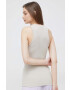 Calvin Klein Топ дамски в бежово - Pepit.bg