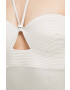 Calvin Klein Цял бански в бежово с мека чашка - Pepit.bg