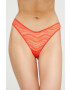 Calvin Klein Underwear Прашки в червено от полупрозрачна материя - Pepit.bg