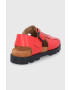 Camper Кожени сандали Brutus Sandal дамски в червено с платформа - Pepit.bg