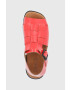 Camper Кожени сандали Brutus Sandal дамски в червено с платформа - Pepit.bg