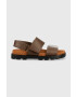 Camper Кожени сандали Brutus Sandal в кафяво с платформа K201323.009 - Pepit.bg