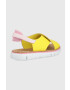 Camper Кожени сандали Oruga Sandal дамски в жълто - Pepit.bg