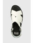 Camper Кожени сандали Oruga Up в бяло с платформа K201399.002 - Pepit.bg