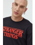 Champion Памучна тениска Xstranger Things в черно с принт - Pepit.bg