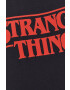 Champion Памучна тениска Xstranger Things в черно с принт - Pepit.bg