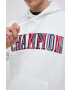 Champion Суичър в бяло с качулка с десен - Pepit.bg