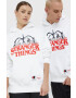 Champion Суичър Xstranger Things в бяло с принт - Pepit.bg