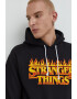 Champion Суичър Xstranger Things в черно с принт - Pepit.bg