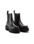 Charles Footwear Кожени боти челси в черно с платформа - Pepit.bg